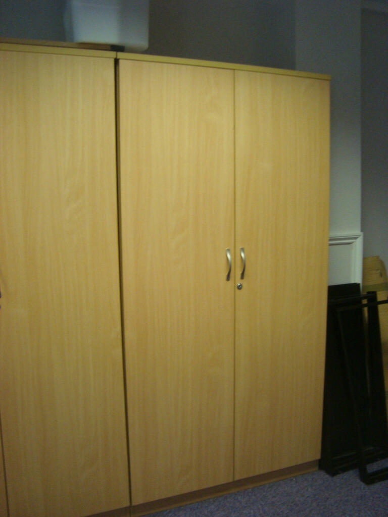 Buy this TALL 2 DOOR CUPBOARD WITH SHELVES BEECH Scott Asset Management
